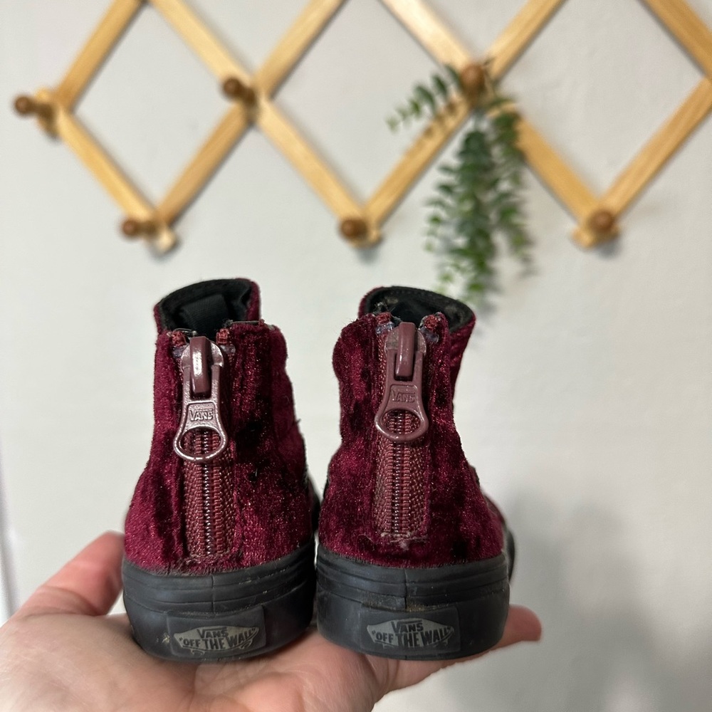 Toddler High Top Vans Velvet 5C - Picture 3 of 4